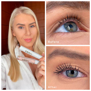 Alexandra - ONYX lash booster mascara influencer Review Before After Image
