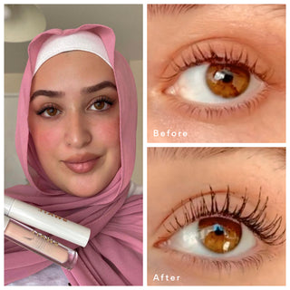 Aysenarine - ONYX lash booster mascara influencer Review Before After Image