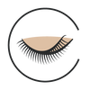 Re-stickable lashes vector image