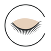 Round eye shape vector image