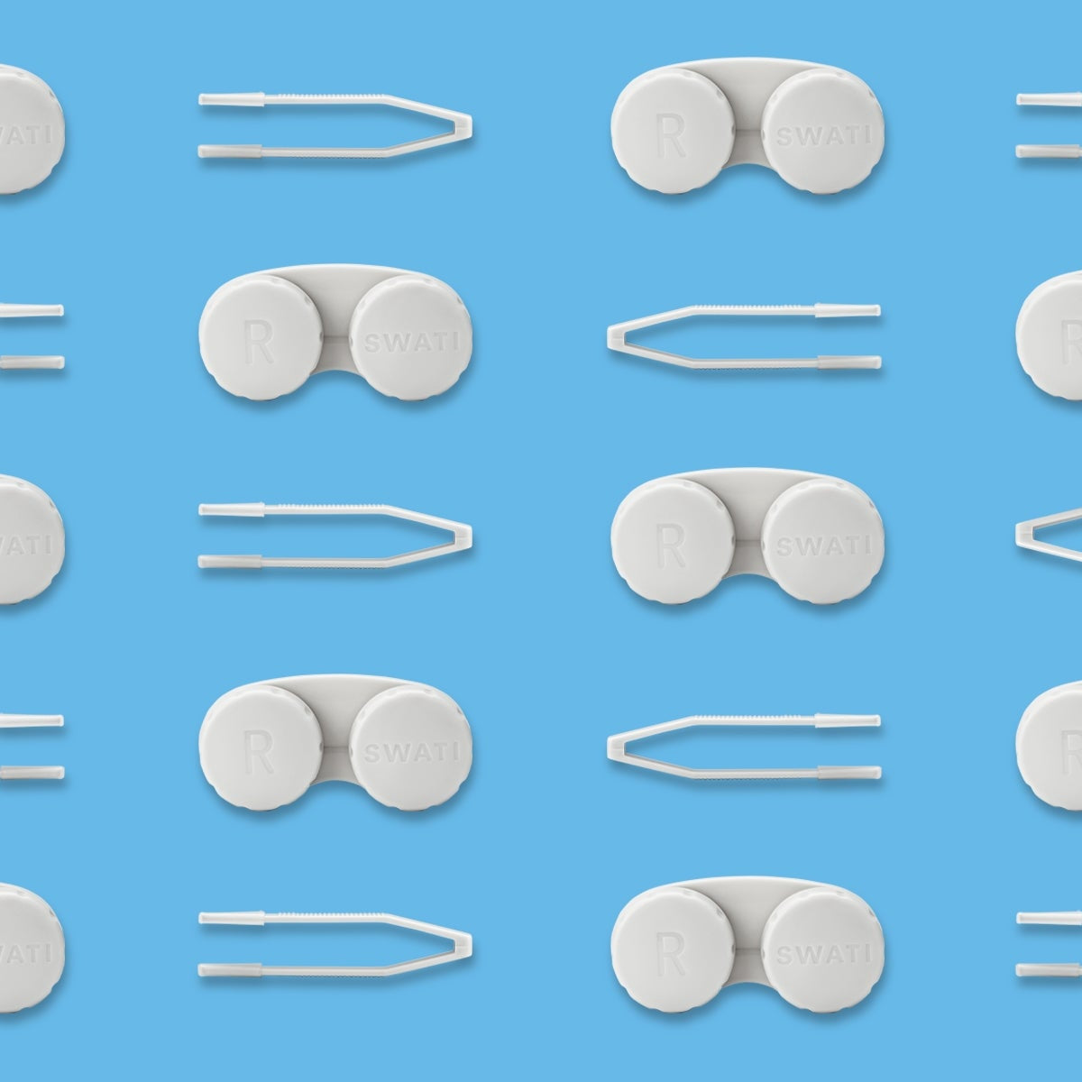 Lens Case and Tweezers