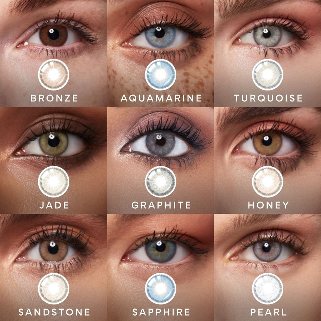 Coffret d'essai de lentilles de couleur