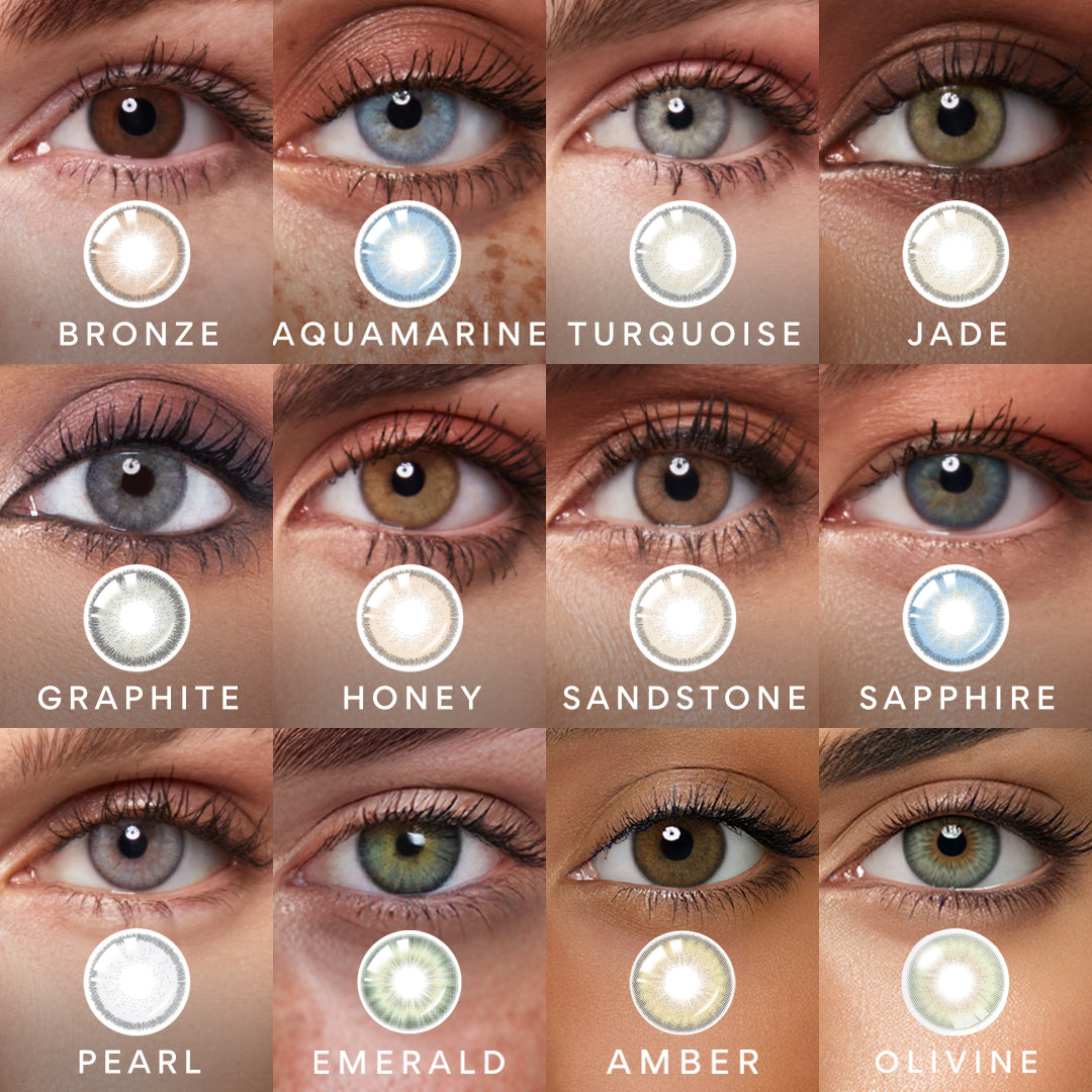Coffret d'essai de lentilles de couleur