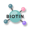 Biotin vector image