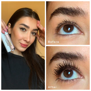 Rita - ONYX lash booster mascara influencer Review Before After Image