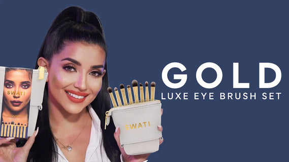 Gold luxe eye brush set launch video