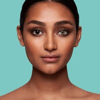 SWATI Cosmetics model with Jade coloured lens.