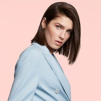 SWATI Cosmetics model with coloured lenses