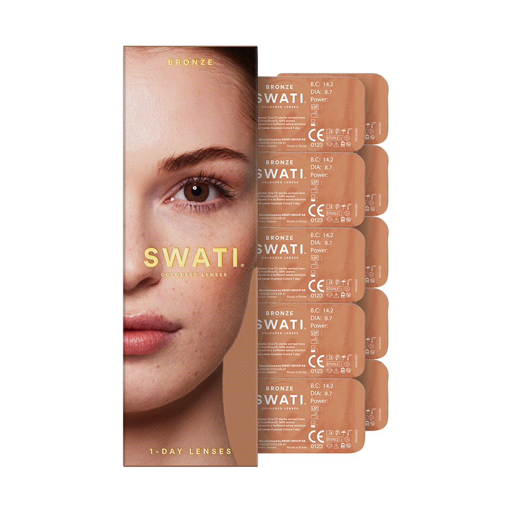 Dark brown lenses (BRONZE) - Natural looking - 1 day