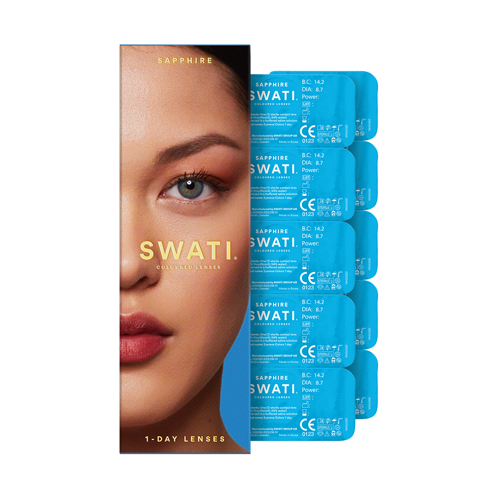 Dark blue lenses (SAPPHIRE) - Natural looking - 1 day