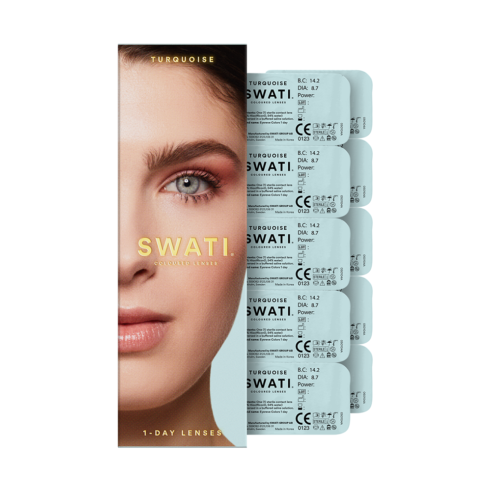 Blue lenses (TURQUOISE) - Natural looking - 1 day