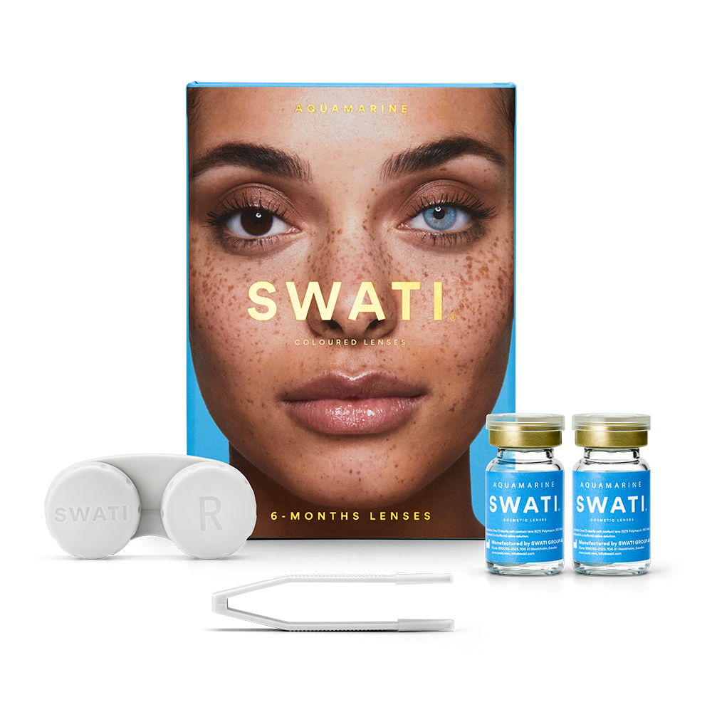 Blue contact lenses (AQUAMARINE) - Natural looking - 6 months