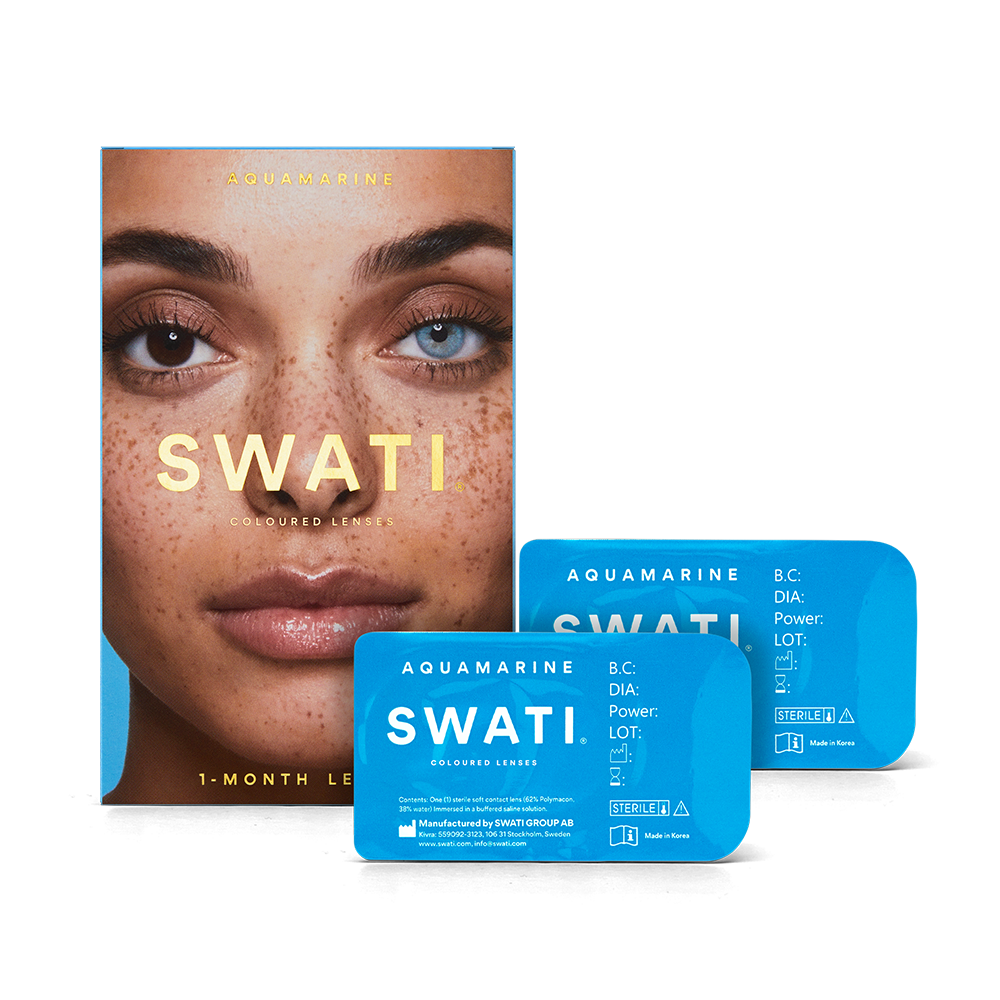 Blue lenses (AQUAMARINE) - Natural looking - 1 month