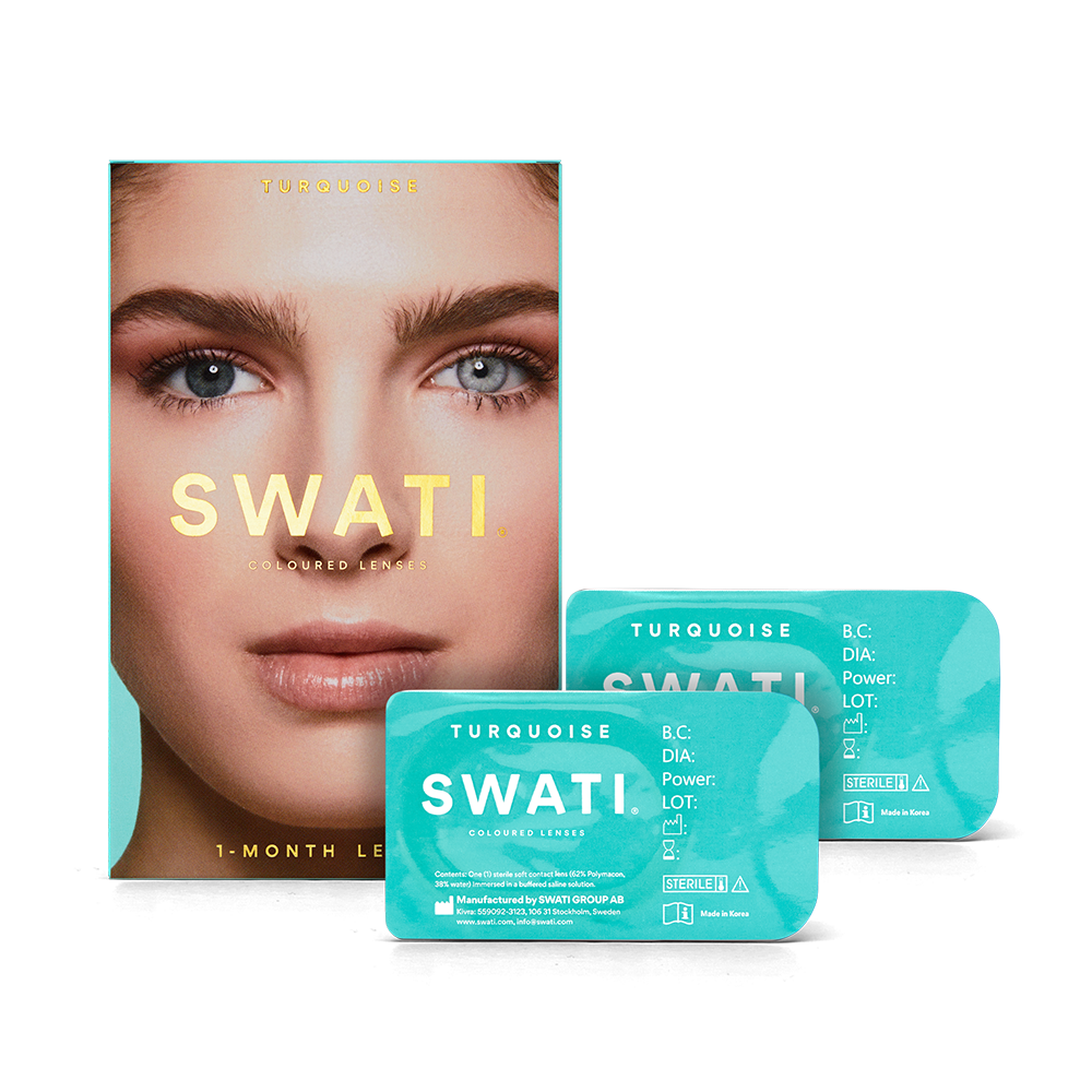Blue lenses (TURQUOISE) - Natural looking - 1 month