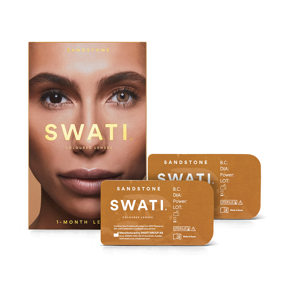 Brown lenses (SANDSTONE) - Natural looking - 1 month