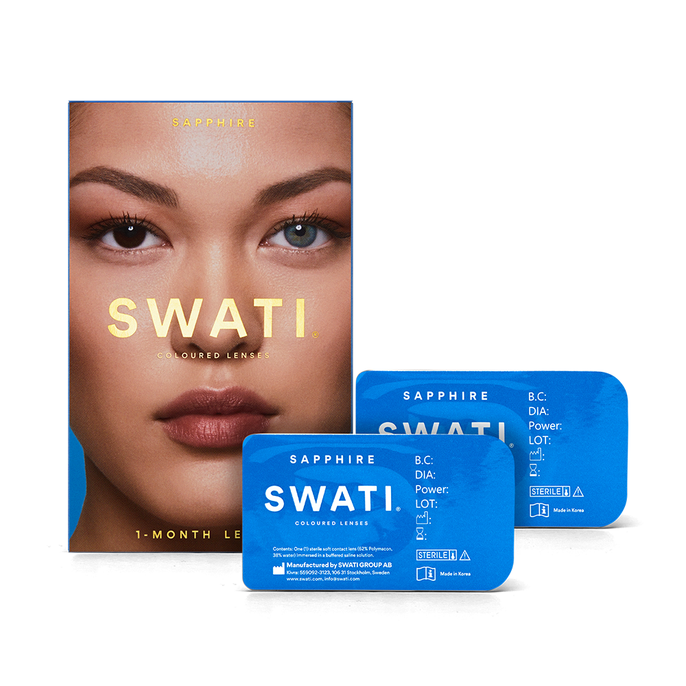 Dark blue lenses (SAPPHIRE) - Natural looking - 1 month