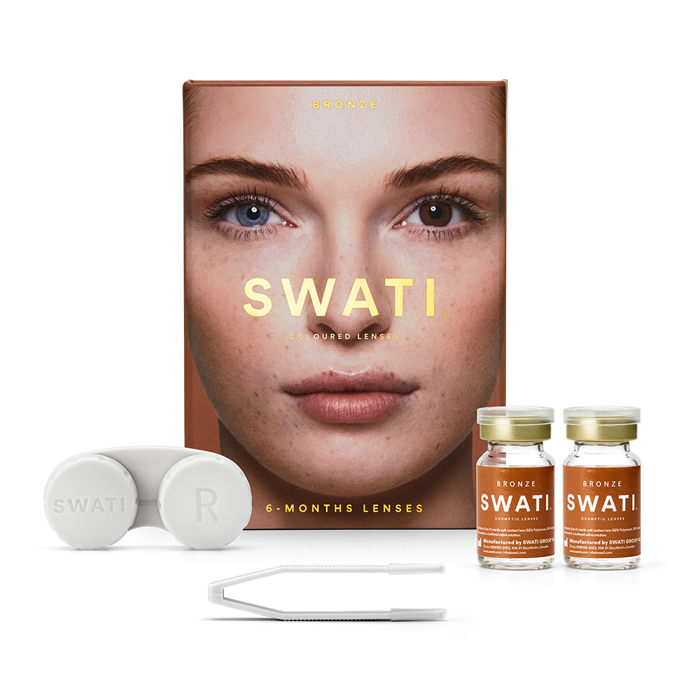 Dark brown contact lenses (BRONZE) - Natural looking - 6 months