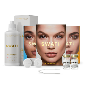 SWATI Cosmetic Glam Bundle - 3 shades - 6 Months - 1 Lens Solution