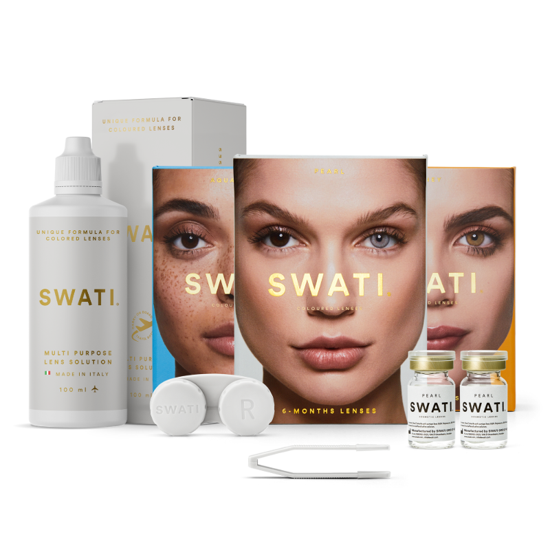 SWATI Cosmetic Glam Bundle - 3 shades - 6 Months - 1 Lens Solution