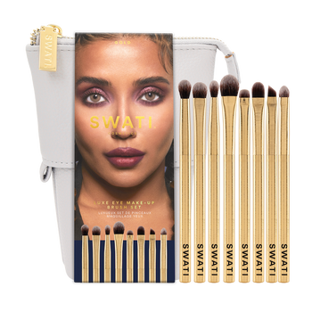 SWATI Cosmetics Gold Luxe - Eye make-up brush set