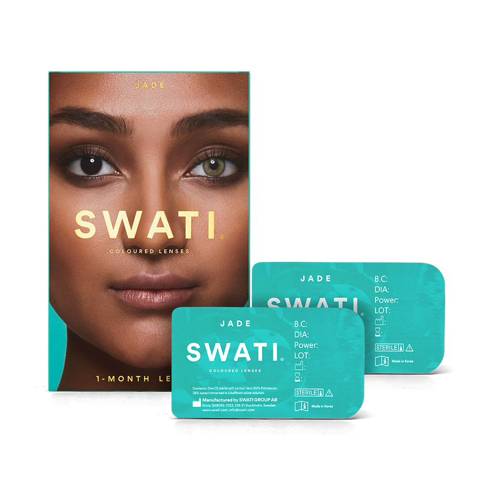 Green lenses (JADE) - Natural looking - 1 month