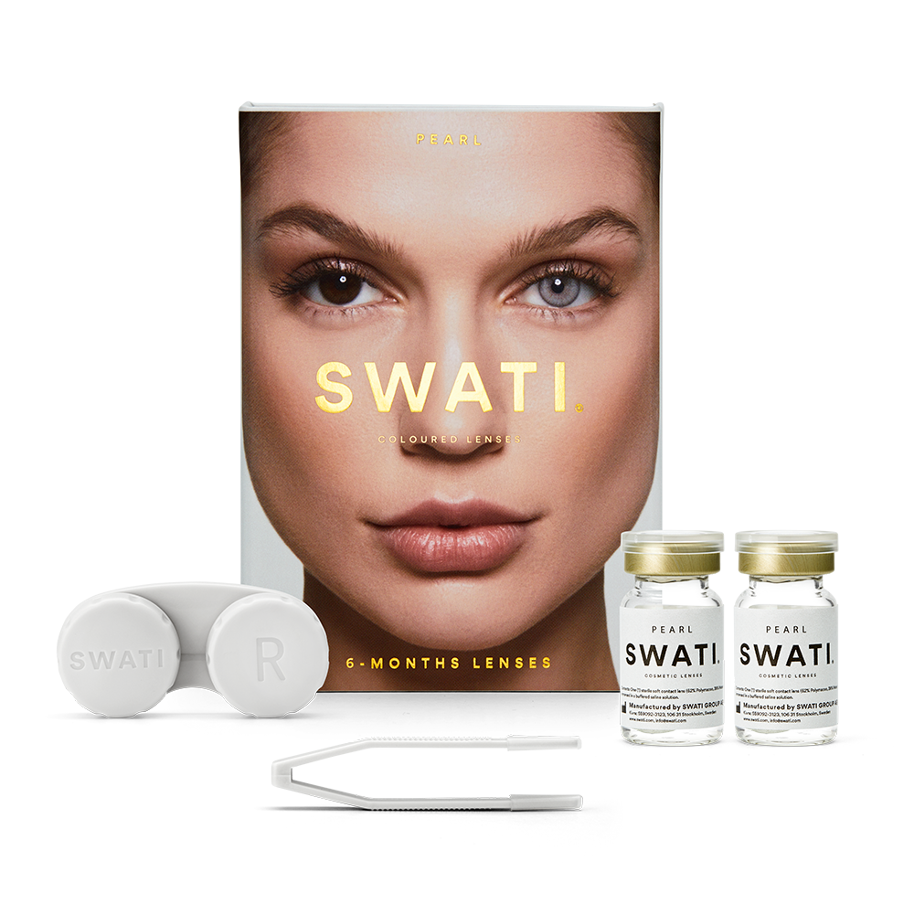 Grey contact lenses (PEARL) - Natural looking - 6 months