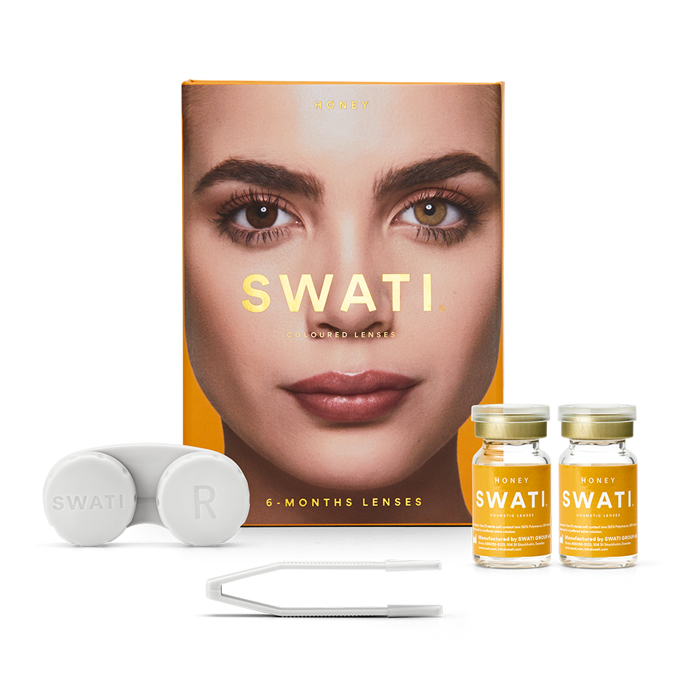 Hazel contact lenses (HONEY)  - Natural looking - 6 months