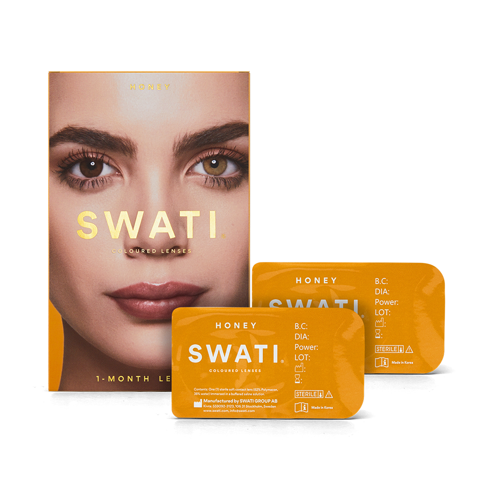 Hazel lenses (HONEY) - Natural looking - 1 month