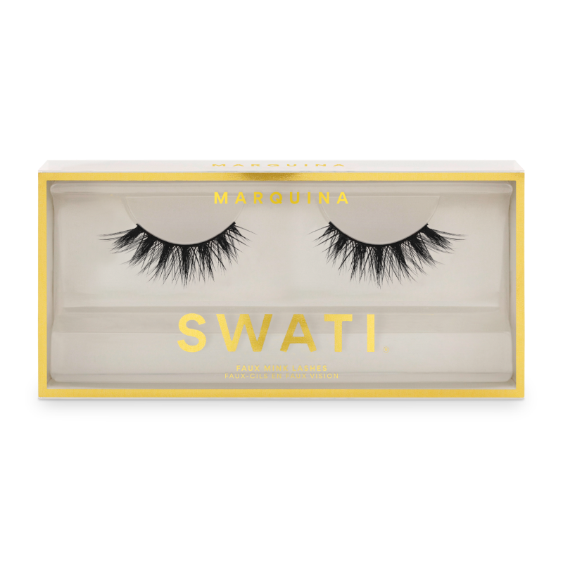 Sharp criss-cross & long faux mink lashes - MARQUINA
