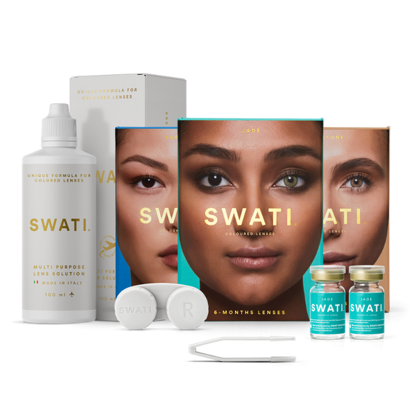 SWATI Cosmetic Natural Bundle - 3 shades - 6 Months - 1 Lens Solution