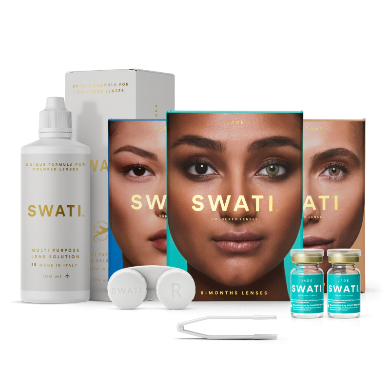 SWATI Cosmetic Natural Bundle - 3 shades - 6 Months - 1 Lens Solution